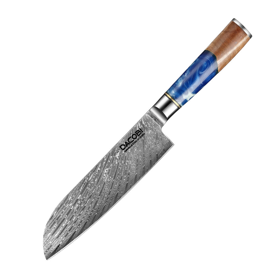 Profesionalni Santoku nož C3, 67-slojno damast jeklo - DACOBI.si