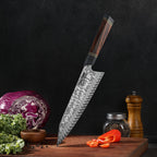 Profesionalni Kiritsuke nož C54, 67-slojno damast jeklo, 21.5 cm