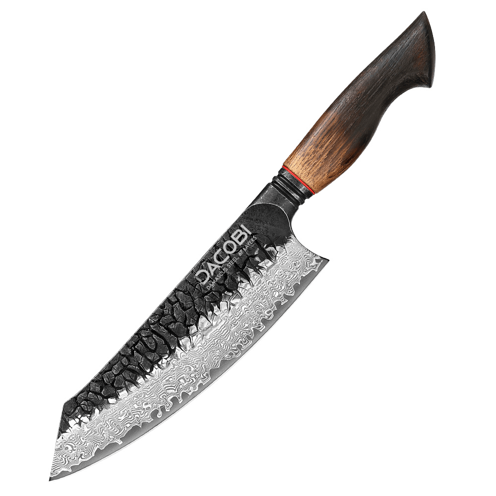Profesionalni nož Santoku C62, 67-slojno damast jeklo, 19.3 cm