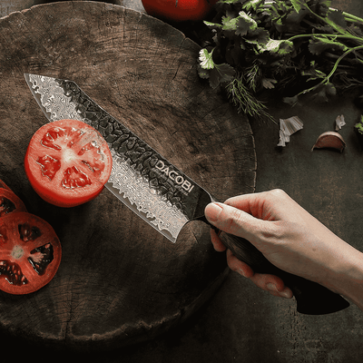 Profesionalni nož Santoku C62, 67-slojno damast jeklo, 19.3 cm