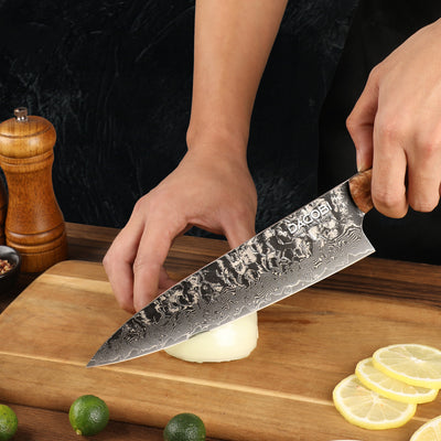 Profesionalni kuharski nož C67, 67-slojno damast jeklo, 21.5 cm