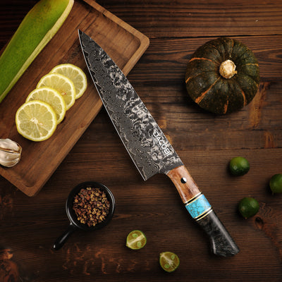 Profesionalni kuharski nož C67, 67-slojno damast jeklo, 21.5 cm