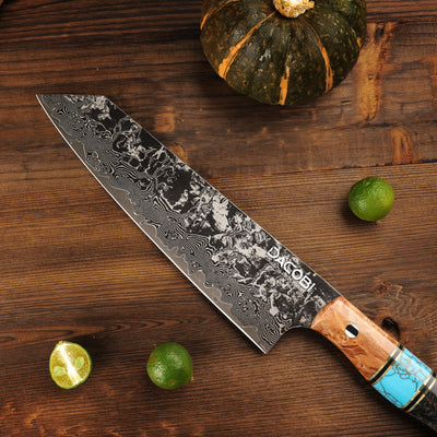 Profesionalni Kiritsuke nož C68, 67-slojno damast jeklo, 20.5 cm