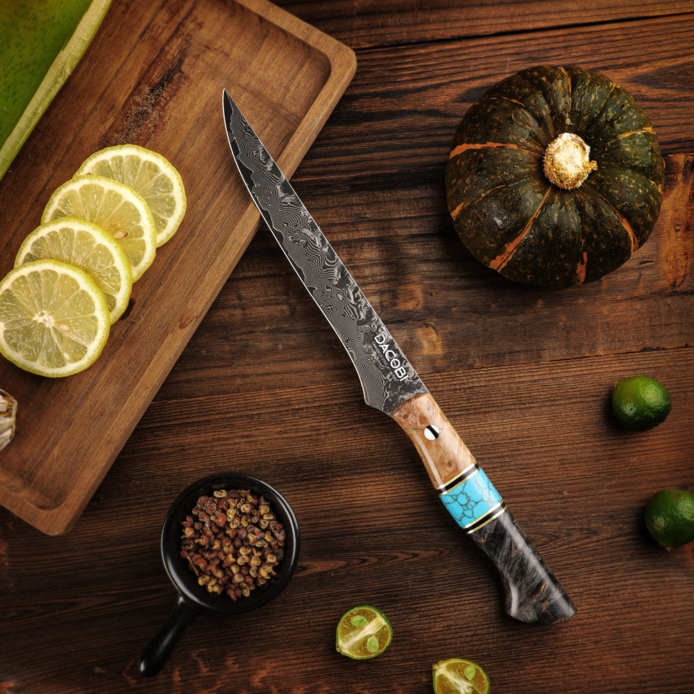 Profesionalni nož za filete C69, 67-slojno damast jeklo, 15.6 cm