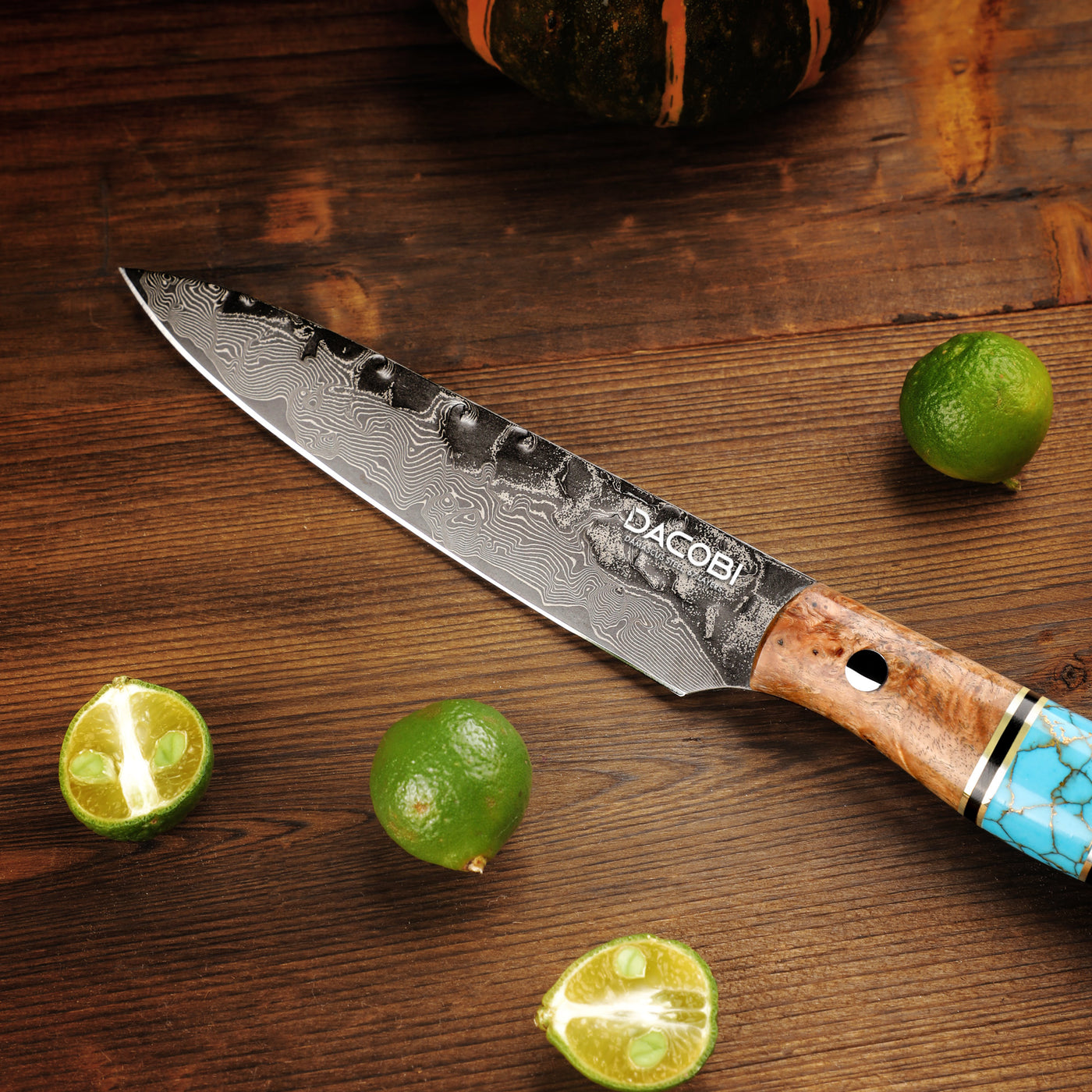 Profesionalni univerzalni nož C70, 67-slojno damast jeklo, 12.8 cm