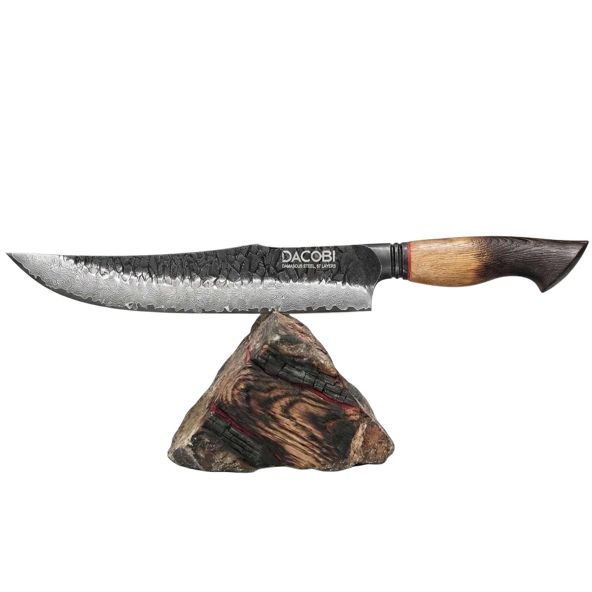 Profesionalni mesarski nož C71, 67-slojno damast jeklo, 25.5 cm