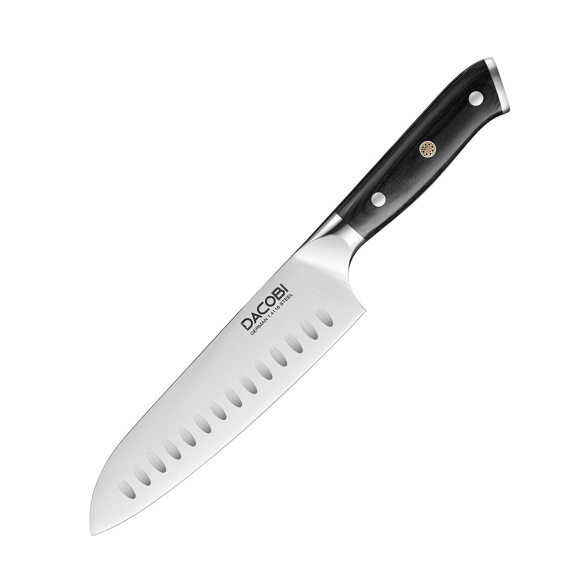 Profesionalni Santoku nož C7, nemško jeklo 1.4116 - DACOBI.si
