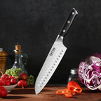 Profesionalni Santoku nož C7, nemško jeklo 1.4116 - DACOBI.si