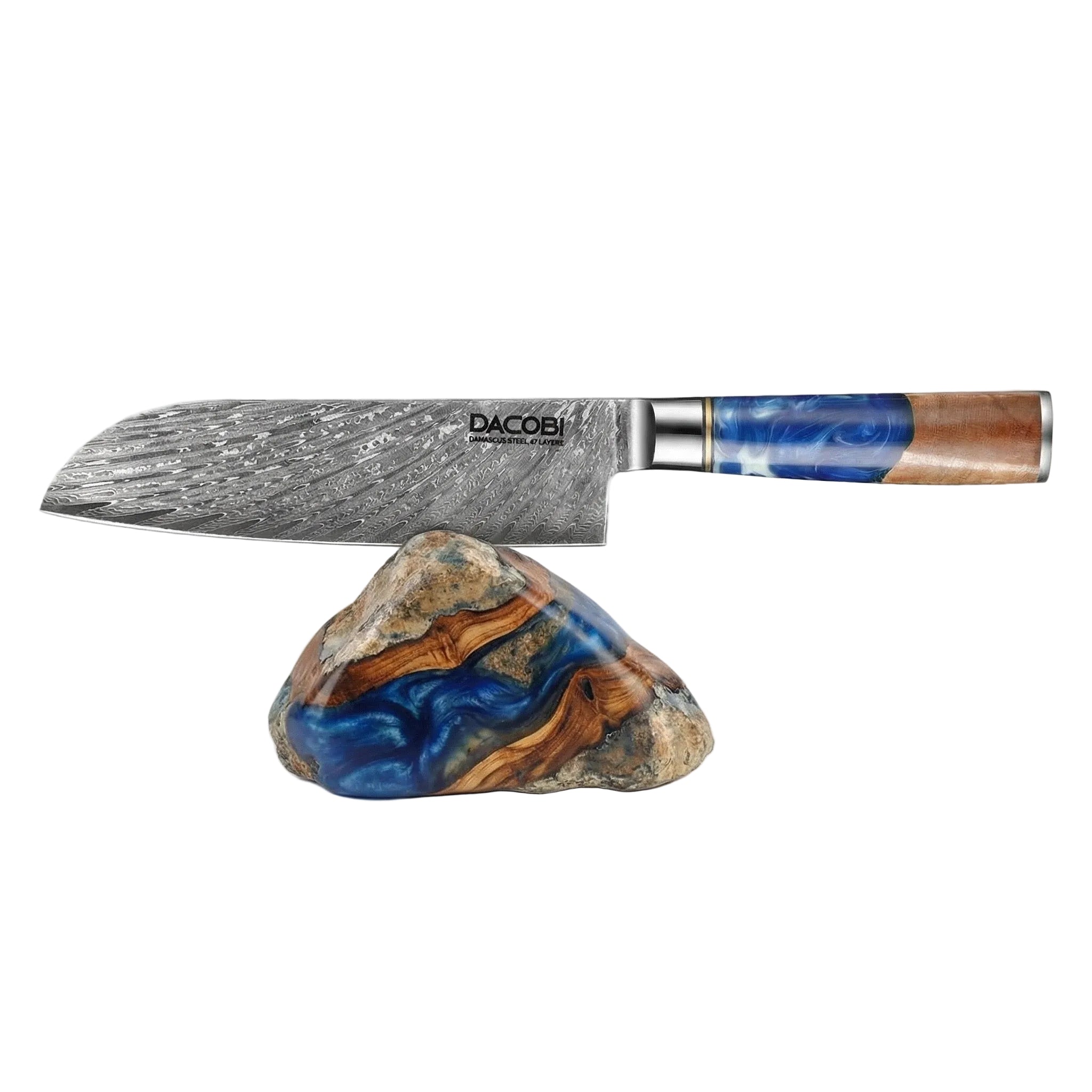 Profesionalni Santoku nož C3, 67-slojno damast jeklo, 17.5 cm
