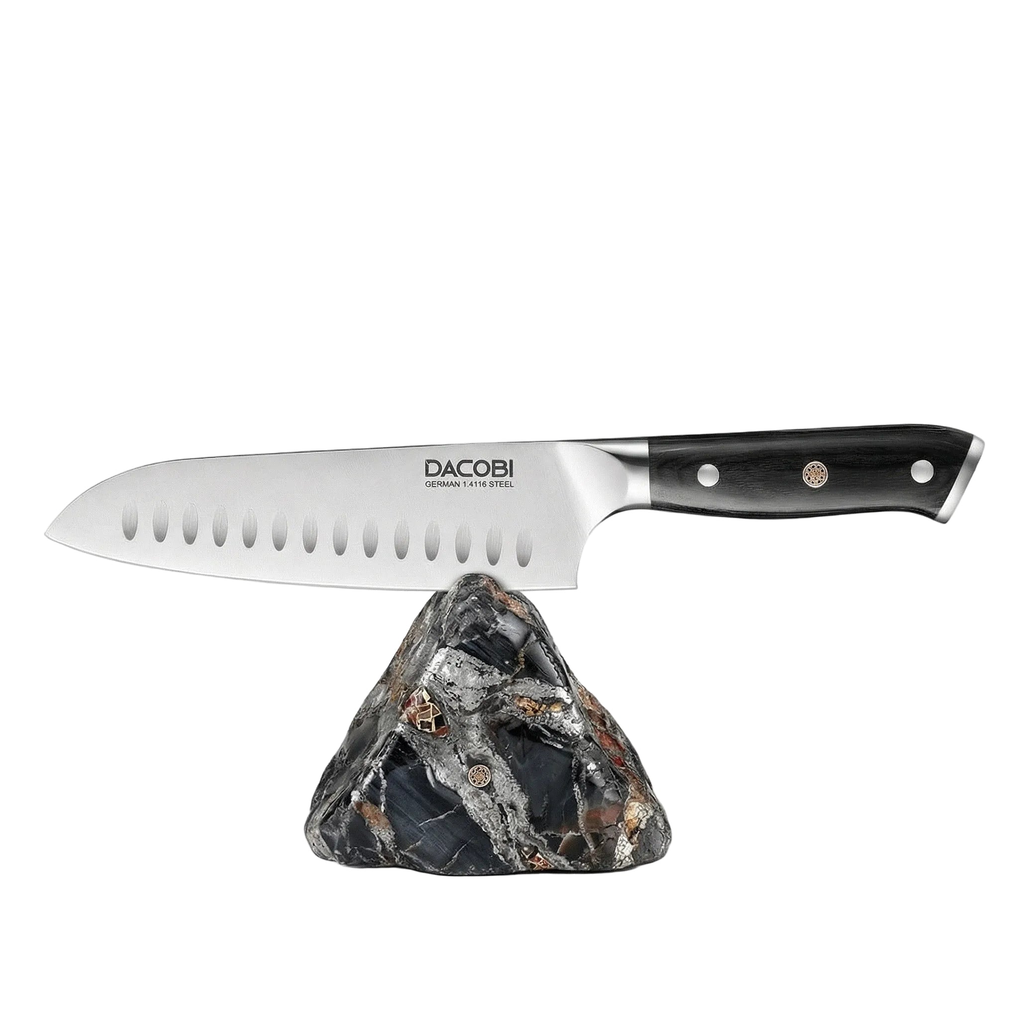 Profesionalni Santoku nož C7, nemško jeklo 1.4116, 18 cm