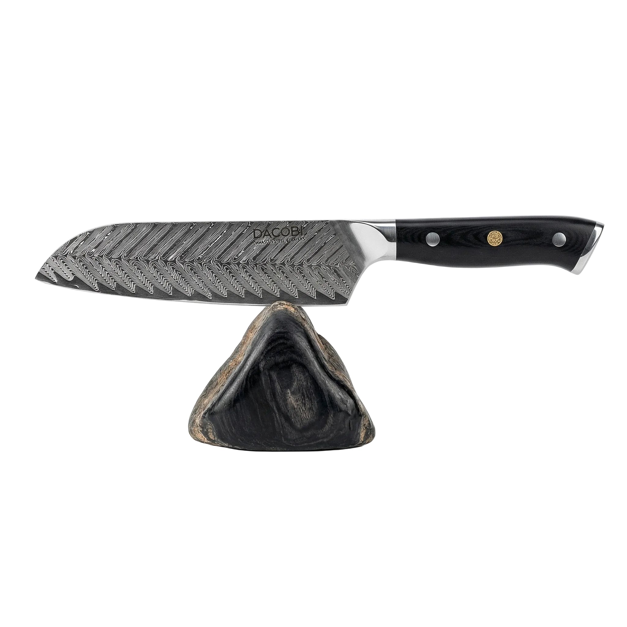 Profesionalni Santoku nož C26, 67-slojno damast jeklo, 17 cm