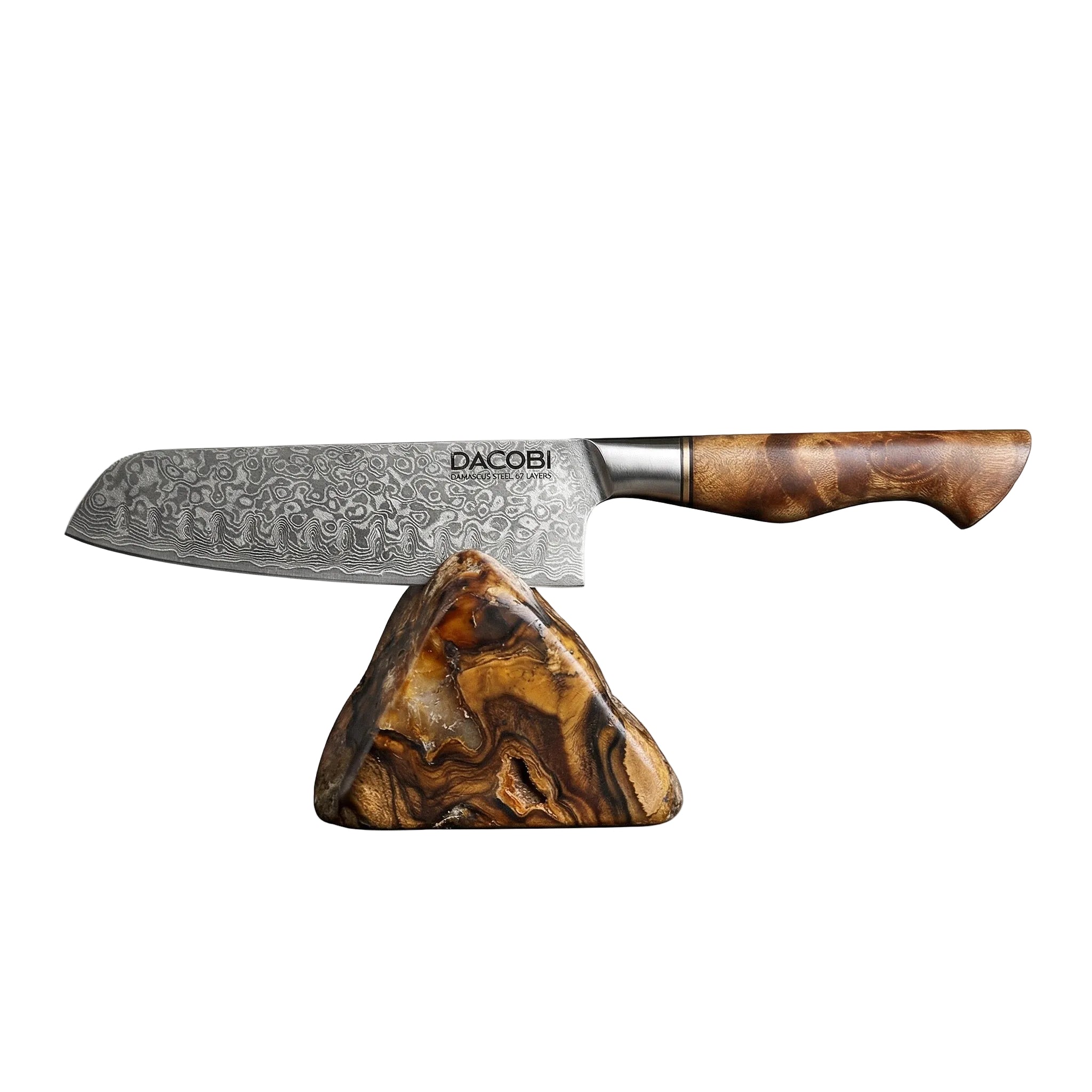 Profesionalni Santoku nož C33, 67-slojno damast jeklo, 18 cm