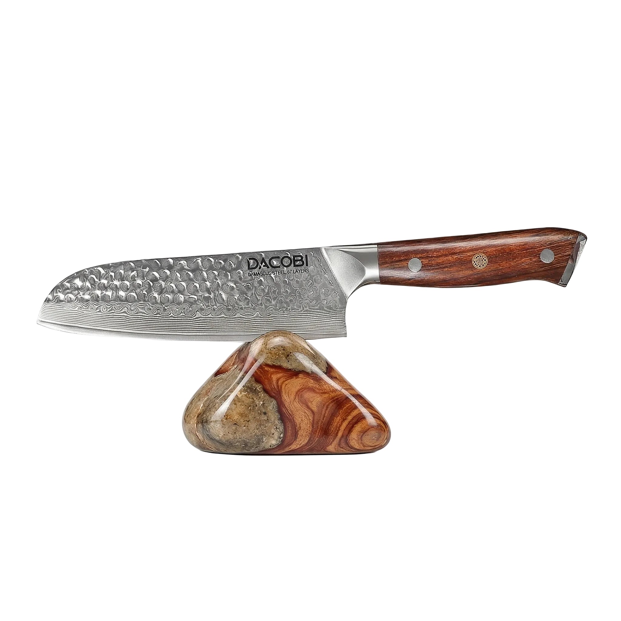 Profesionalni Santoku nož C39, 67-slojno damast jeklo, 18 cm
