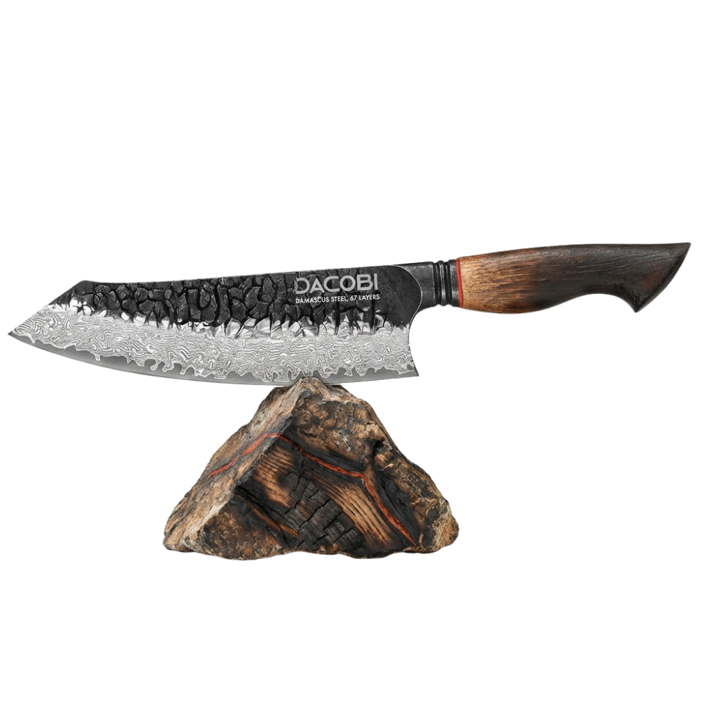 Profesionalni nož Santoku C62, 67-slojno damast jeklo, 19.3 cm