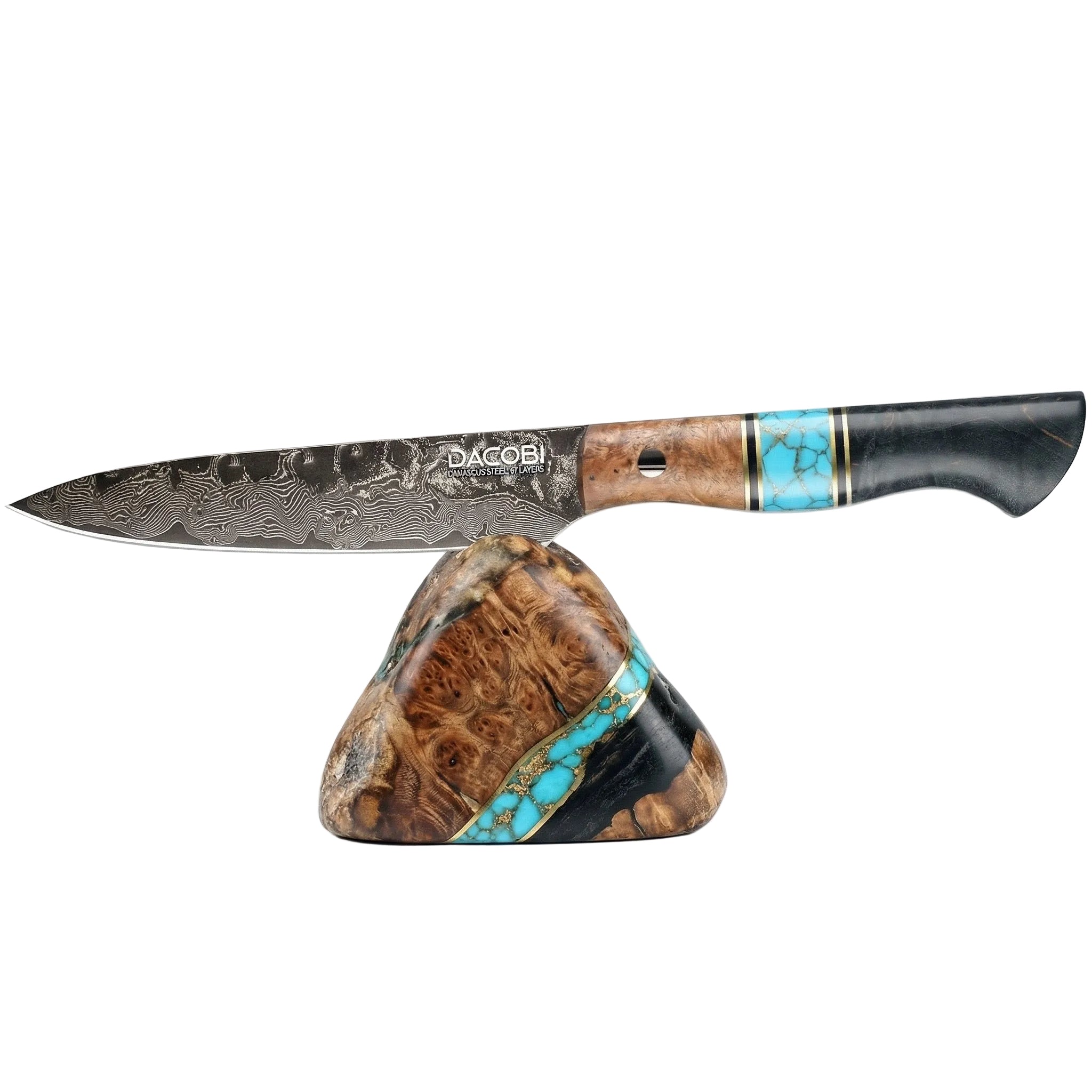 Profesionalni univerzalni nož C70, 67-slojno damast jeklo, 12.8 cm