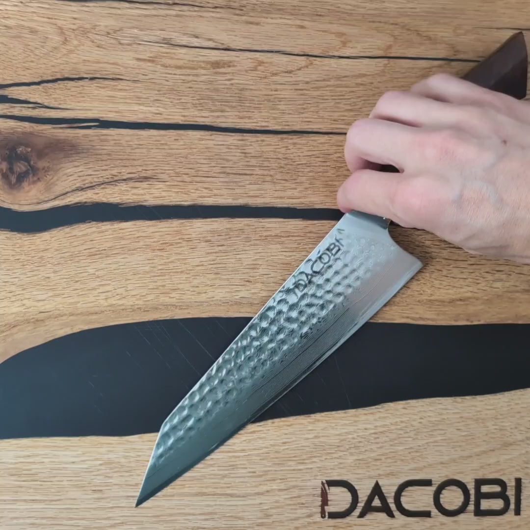Profesionalni nož Kiritsuke C30, 49-slojno damast jeklo, 21.5 cm