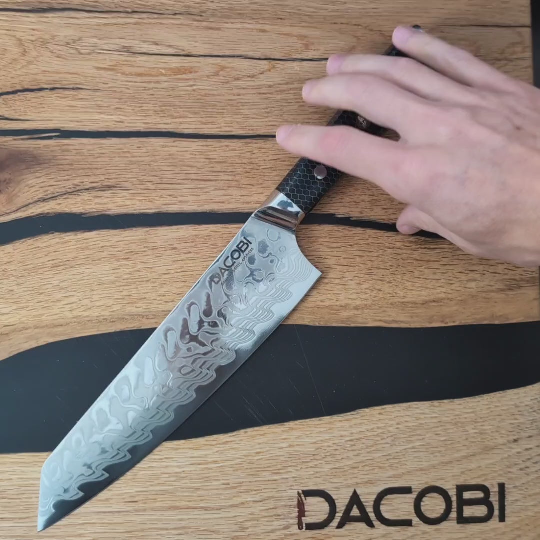 Profesionalni nož Kiritsuke C14, 45-slojno damast jeklo, 21 cm