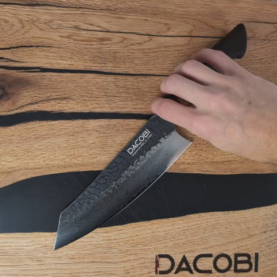Profesionalni nož Santoku C62, 67-slojno damast jeklo, 19.3 cm