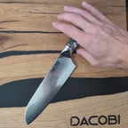 Profesionalni Santoku nož C23, 67-slojno damast jeklo, 18 cm