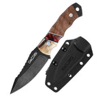 Grizzly - Bushcraft nož, jeklo D2, ročaj iz rogovje + smola
