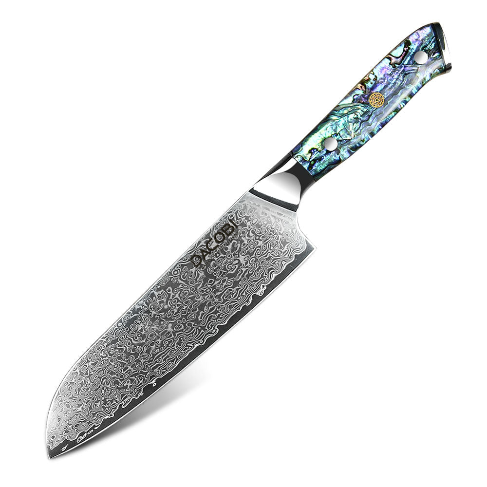 Profesionalni Santoku nož C23, 67-slojno damast jeklo - DACOBI.si