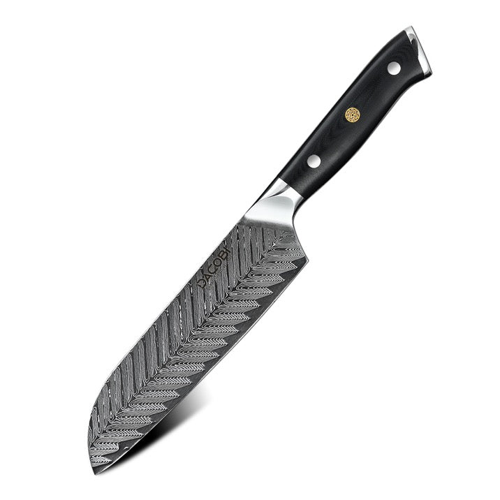 Profesionalni Santoku nož C26, 67-slojno damast jeklo - DACOBI.si
