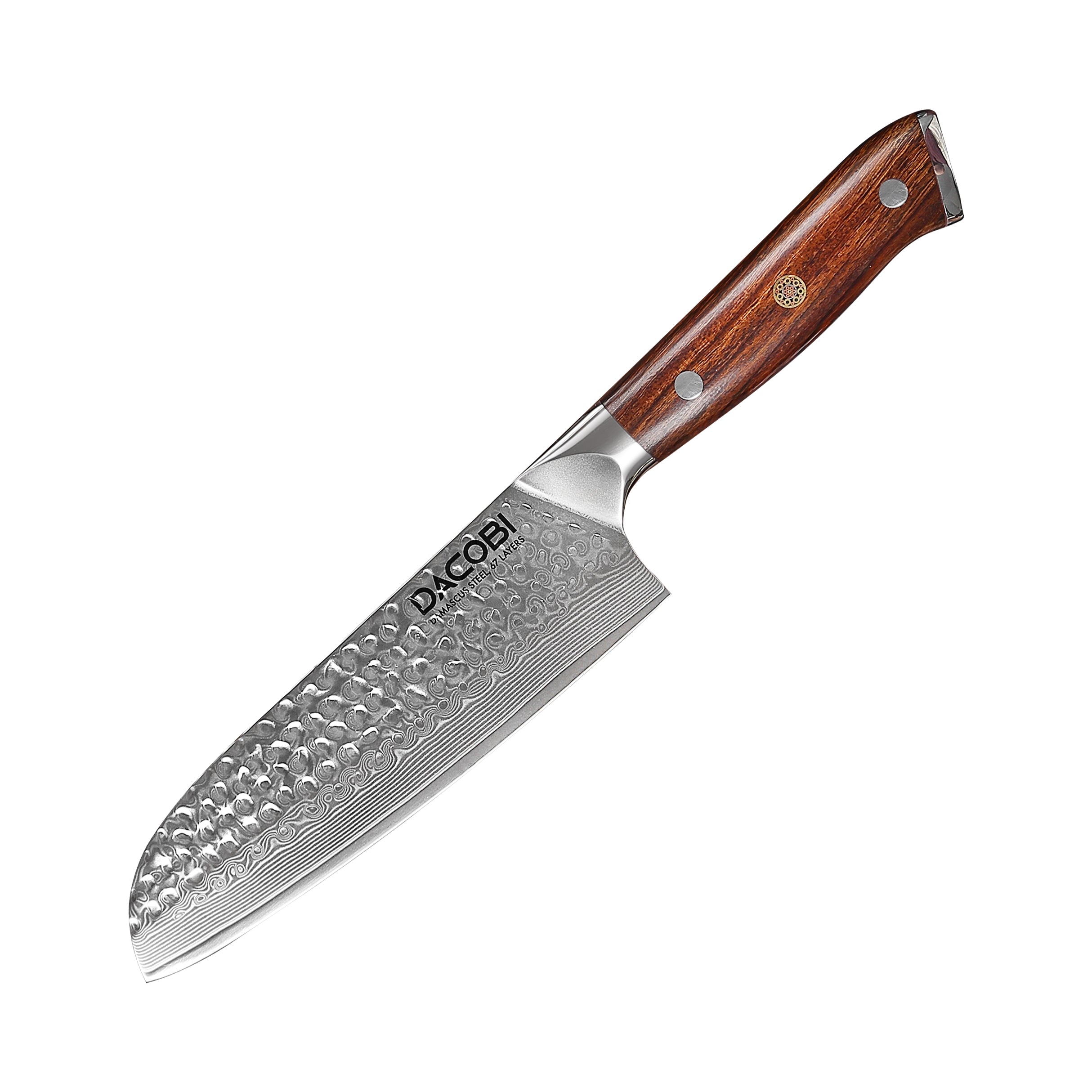 Profesionalni Santoku nož C39, 67-slojno damast jeklo - DACOBI.si