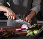 Profesionalni Santoku nož C3, 67-slojno damast jeklo - DACOBI.si