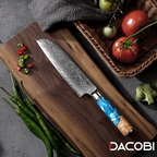 Profesionalni Santoku nož C3, 67-slojno damast jeklo - DACOBI.si